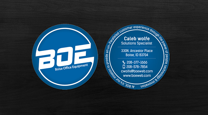 circle business card design ideas